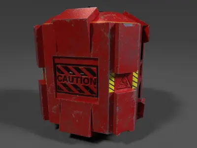 SCI-FI ASSETS  Low-poly 3D model
