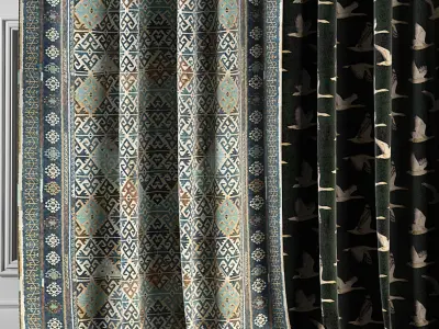 Curtain Set 67 3D model