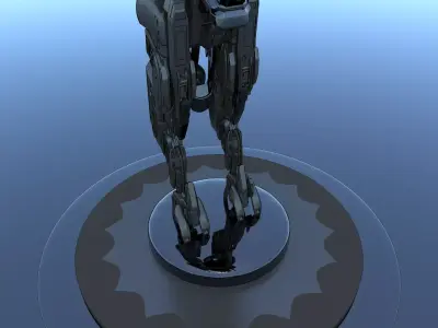 Cyborg Mecha Robot SciFi 3D model