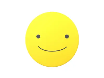 Smile Mask v1 001 Low-poly 3D model