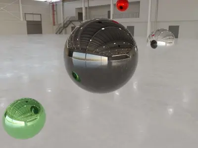 HDRI - Airplane Hangar Interior 9 Texture