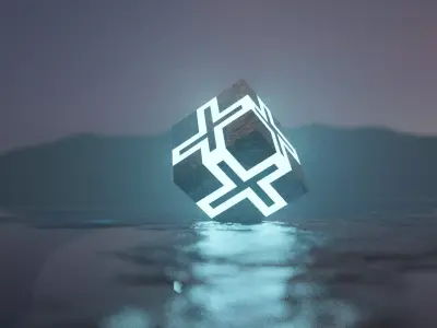 cube in water Free 3D model