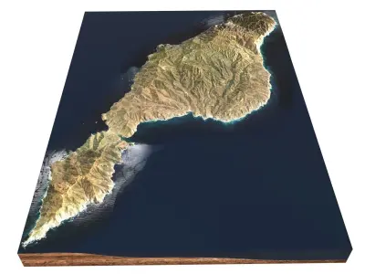 Santa Catalina Island  California USA 3D model