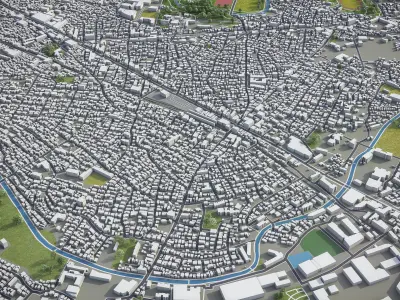 Tokyo - Suginami Low-poly 3D model