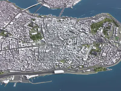 Istanbul Low-poly 3D model