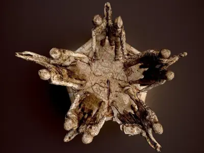 Soviet monument Low-poly 3D model