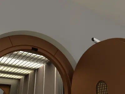 European vintage elevator - Arched model 3D model
