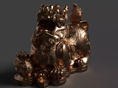 Chinese Zodiac Beast Figure  3D model