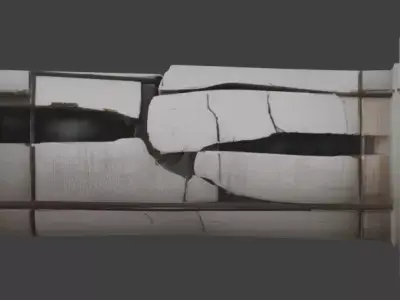 Urban Fallen Column 3D Model Low-poly 3D model