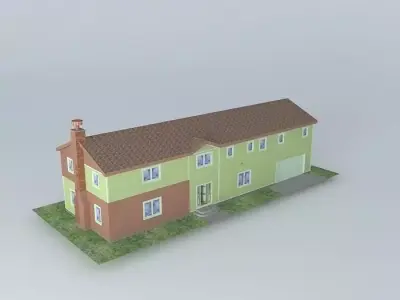 Modular house Free 3D model
