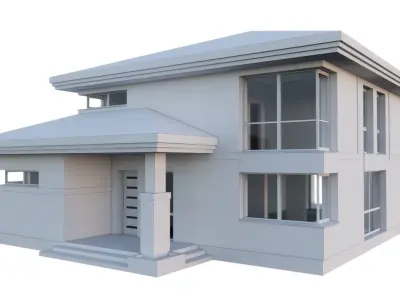 Villa da Costa Rica Low-poly 3D model