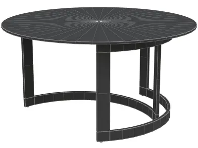 Coffee Table Gold 3D model