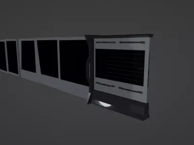 Sifi Wall Free low-poly 3D model