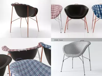 Euphoria two chairs 3D model