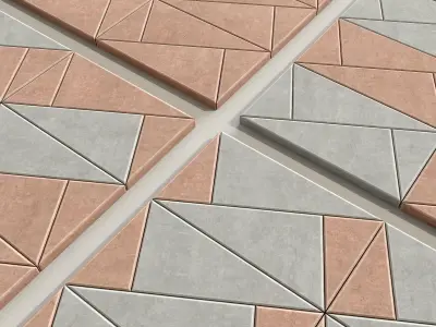 Paving plate angle 3D model