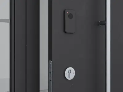 Aluminium door 36 3D model