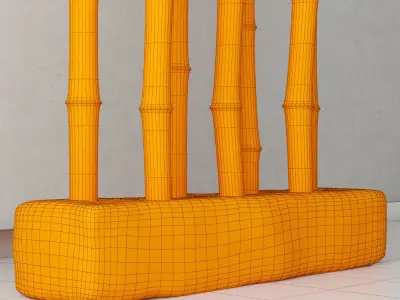 Bamboo decor 3D model