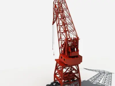 Port Crane 3D model