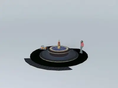 Fountain de Flora 3D model