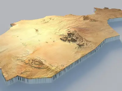 Niger Terrain Country 3D model