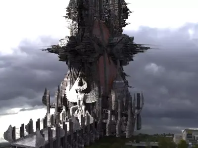 Cyberpunk Union Elite Towers  3D model