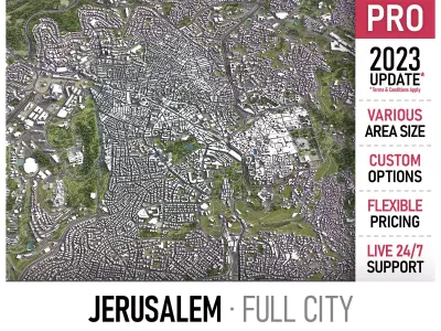 Jerusalem Low-poly 3D model