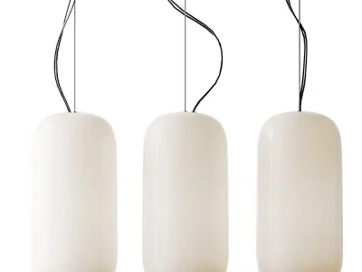 Chouchin Reverse 3 Suspension Lamp from Foscarini 3D model