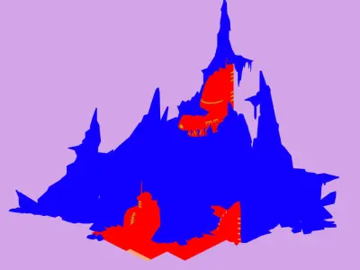 Battlestar - Icefield - Iceberg 01 3D model