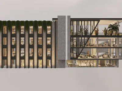 Business centre 3D model