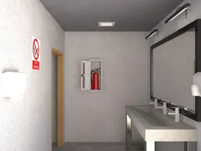 Container Changing Room 3D model