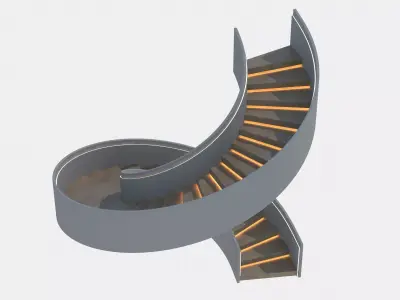 Spiral staircase  3D model