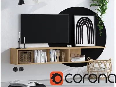 CORONA SCENE 29-Home Lifestyle 3D model 3D model