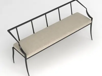 Arteriors lexi bench 3D model
