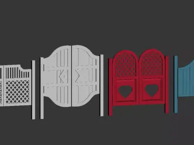 interior doors 3D model