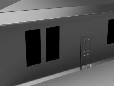 Scale Size Simple House  3D model