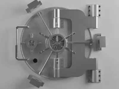 Bank Safe and Animation 3D model