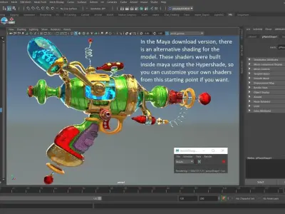 Alien Gun Weapon 3D model