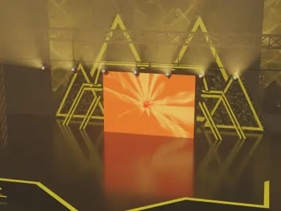 Event Concert Stage Design 3D model
