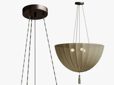 Josef Hoffmann and the Wiener Werkstaette Fabric Pendant 3D model