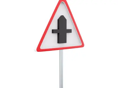 3d road intersection icon 3D model