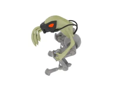  Oddworld Mech Slig  Low-poly 3D model