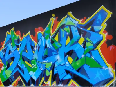 Graffiti wall XIX 3D model