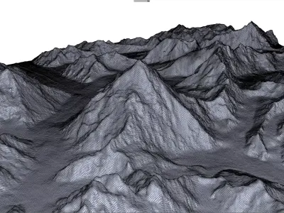 K2 Mountain Pakistan 3D model
