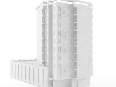 Multi-family house 3D model