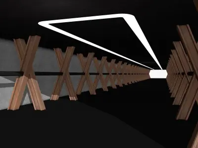 Game Corridor 3D model