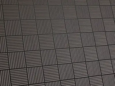 Dark Wood Basketweave Parquet PBR Seamless Texture