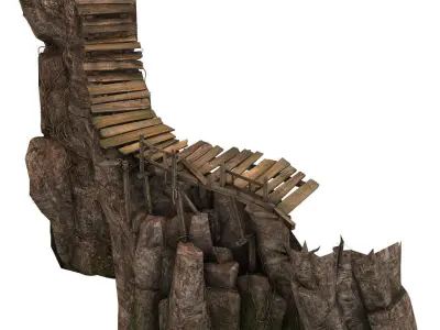 Brutal tribal - mountain plank road 3D model