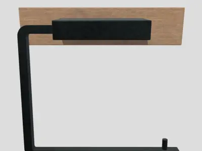 Toilet Roll Holder 4 Low-poly 3D model
