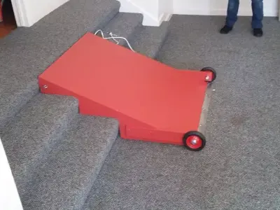 rampa wheeled cart on stairs Free 3D model