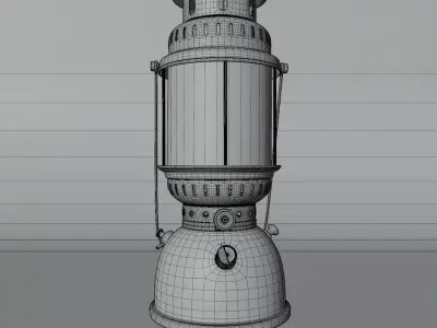 Vintage Lamp-Old oil lantern 3D model